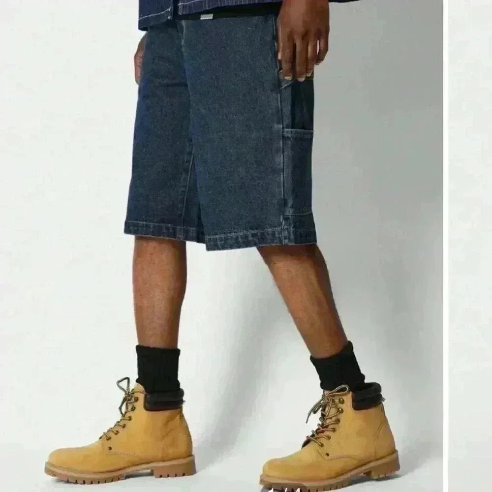 Ecko  Unltd Oversized Retro “90’s” Carpenter Dark Wash  Jean Shorts Size 46B